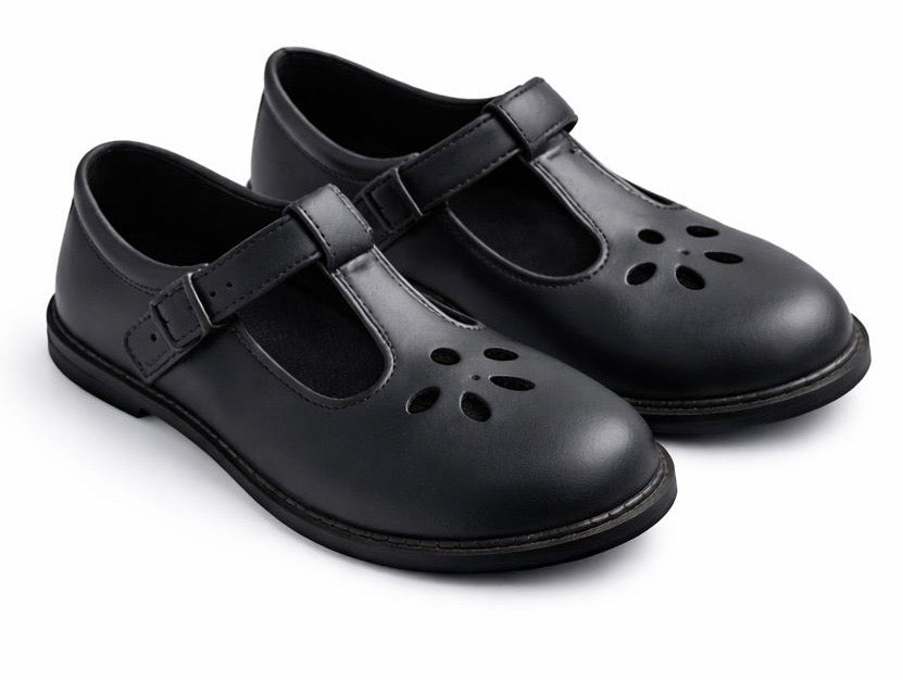 Girls Big School Shoe "Flower"